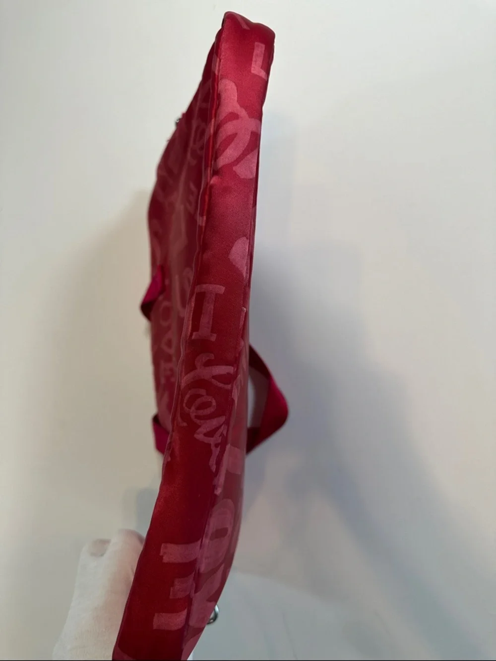 PINK Victoria's Secret Red Nylon 'Love' Laptop Bag